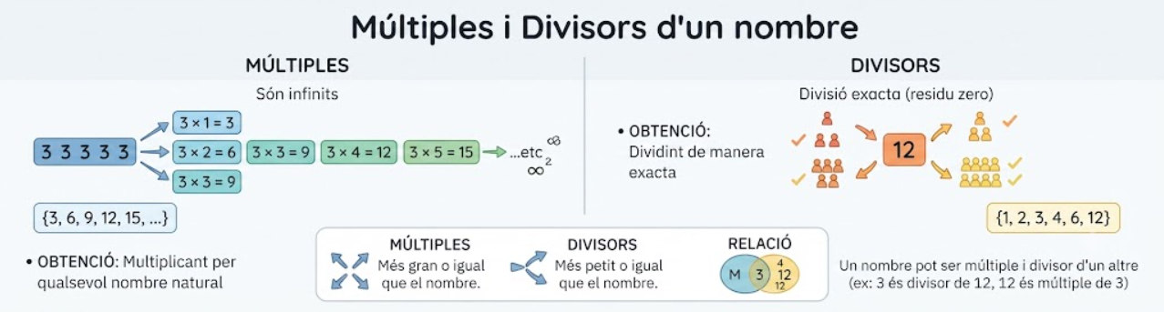 Esquema visual de múltiples i divisors