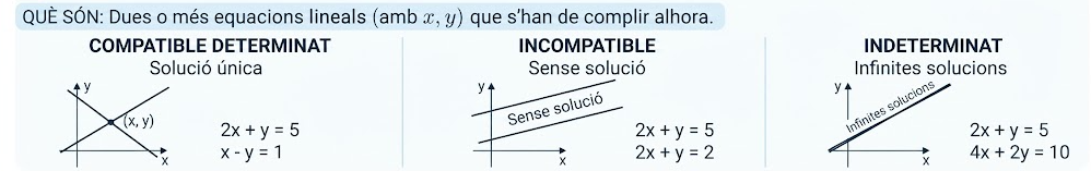 Sistemes d'equacions