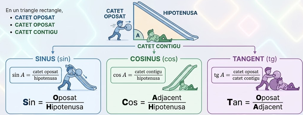 Esquema visual de les Raons Trigonomètriques