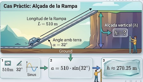 Esquema visual de la Resolució de Triangles Rectangles